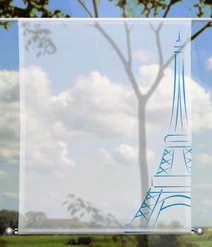 Scheibenhänger  Paris blue - rechteckig, Beschw.