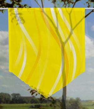 Scheibenhänger Vertic Yellow voile transparent