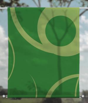 Scheibenhänger Fantasy green three-rechteckig,