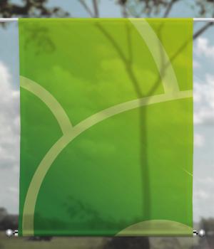 Scheibenhänger Fantasy green two-rechteckig,