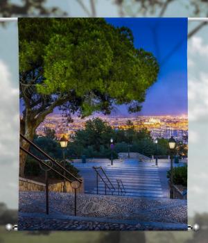 Scheibenhänger transparent Blick auf Palma de Mallorca two rechteckig