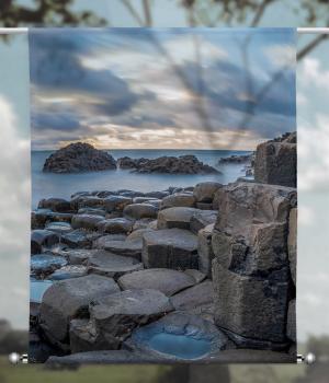 Scheibenhänger transparent Giants Causeway- rechteckig