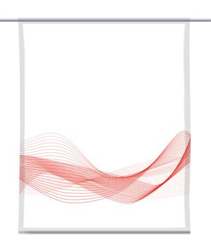 Stream Horizon red, Scheibenhänger eckig