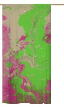 Schlaufenschal colorful marble pink and green