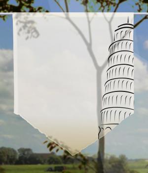 Scheibenhänger Pisa gold-grey voile transparent