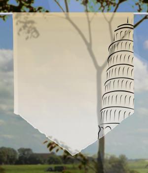 Scheibenhänger Pisa gold voile transparent