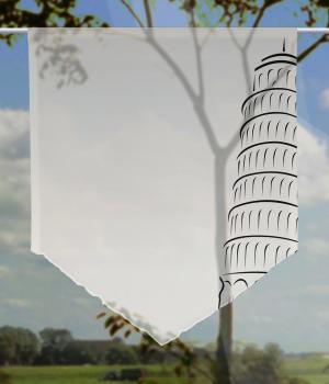 Scheibenhänger Pisa grey voile transparent