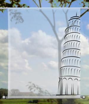 Scheibenhänger  Pisa grey - rechteckig, Beschw.