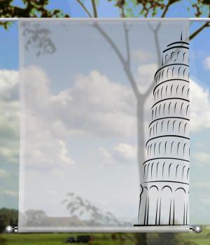 Scheibenhänger  Pisa silver - rechteckig, Beschw.