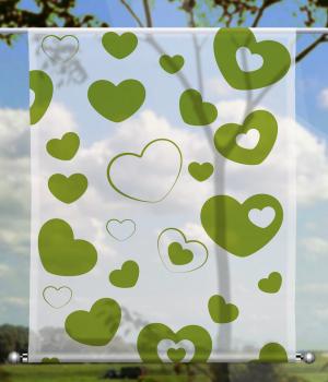 Scheibenhänger Love green  - rechteckig, Beschw.