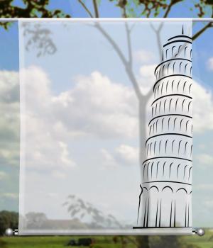 Scheibenhänger Pisa black - rechteckig, Beschw.
