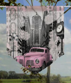 Scheibenhänger Pink Car  transparent