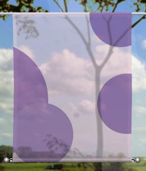 Scheibenhänger Kreise violett - rechteckig, Beschw.