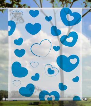 Scheibenhänger Love blue  - rechteckig, Beschw.