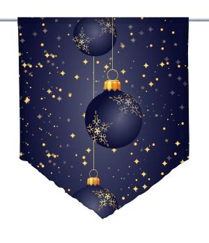Christmas in color blau, Scheibenhänger spitz