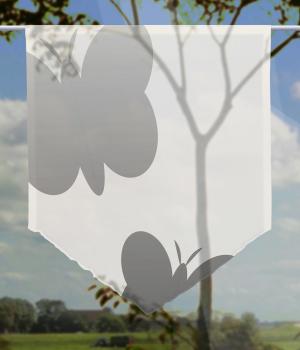 Scheibenhänger Mari black voile transparent