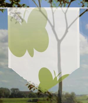 Scheibenhänger Mari green voile transparent