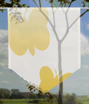 Scheibenhänger Mari yellow voile transparent