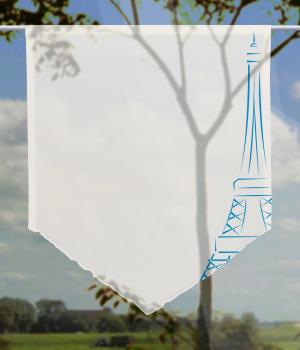 Scheibenhänger Paris blue voile transparent