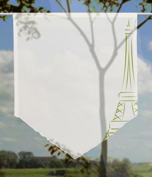 Scheibenhänger Paris green voile transparent