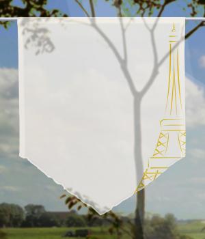 Scheibenhänger Paris yellow voile transparent