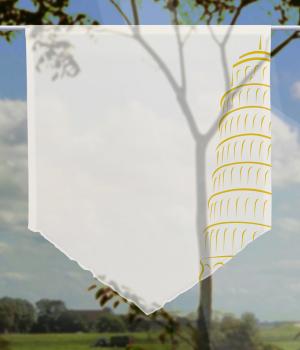 Scheibenhänger Pisa yellow voile transparent