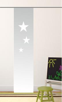 Flächenvorhang Stars grey two