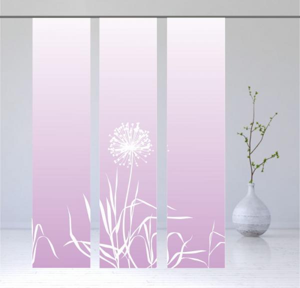 Flächenvorhang Allium 3er Serie
