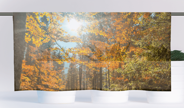 Cafehausgardine - Herbstsonne
