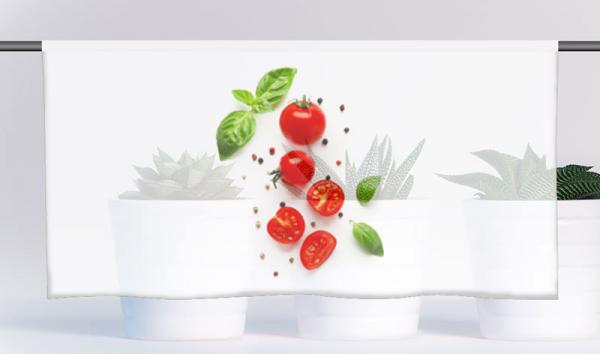 Cafehausgardine - Küchenfreuden-Tomato