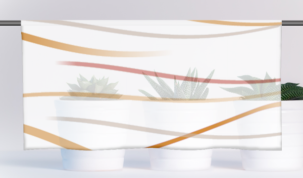 Cafehausgardine - Wave mixed Coffee