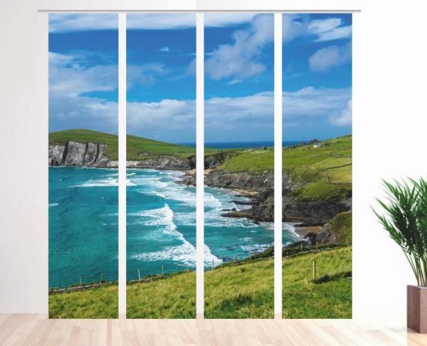 Dingle Halbinsel 4er, Schiebegardine, Set 4tlg