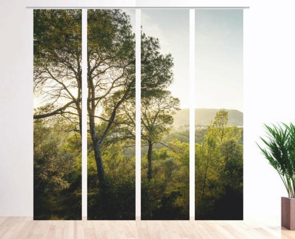 Hinterland von Palma one 4er, Flächengardine, Set 4tlg