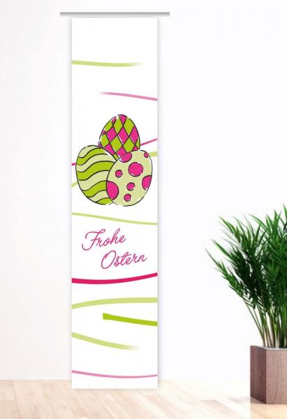 Flächenvorhang Easter paint mix green - magenta