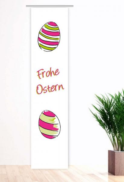 Flächenvorhang Easter paint pink