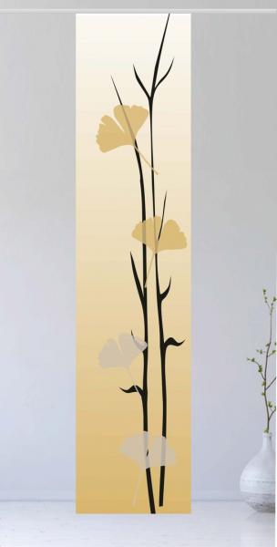 Flächenvorhang Ginkgo gold 2 Flächenvorhang Ginkgo gold 2