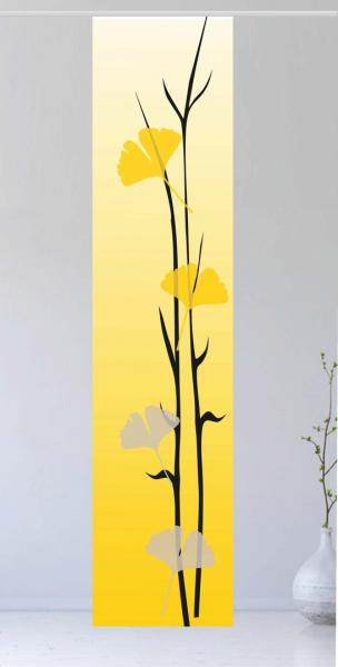 Flächenvorhang Ginkgo yellow 2 Flächenvorhang Ginkgo yellow 2