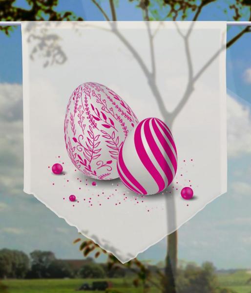 Ostern-moderna-Xtra-magenta, Scheibenhänger spitz