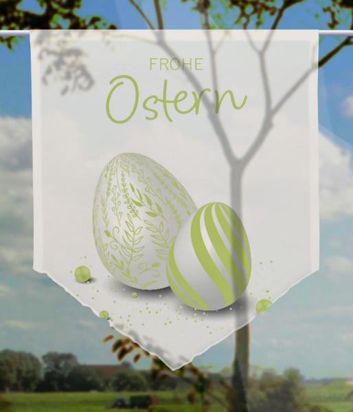 Ostern-moderna-grün, Scheibenhänger spitz