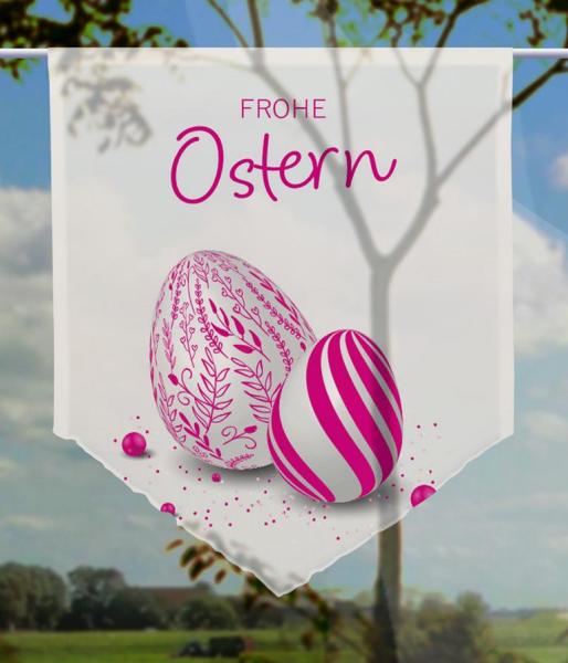 Ostern-moderna-magenta, Scheibenhänger spitz