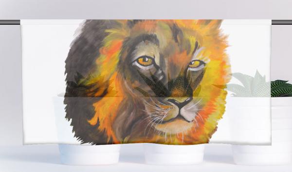 Cafehausgardine - Lion