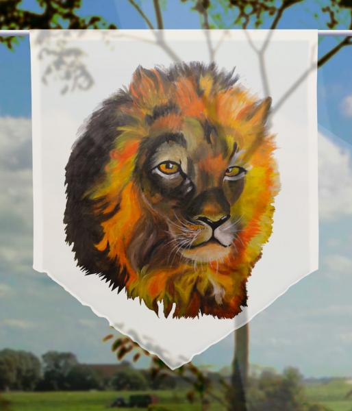 Scheibenhänger Lion voile transparent