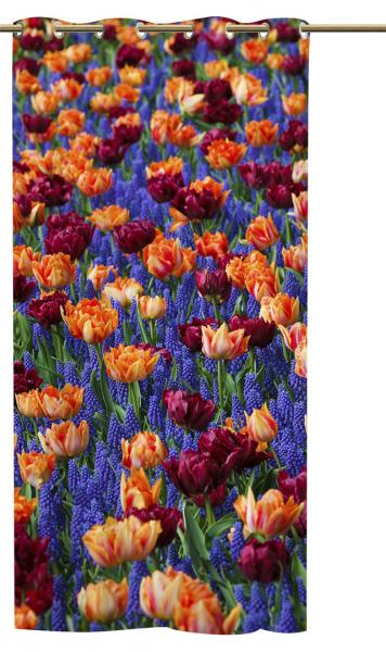 Ösenschal flowers Ösenvorhang