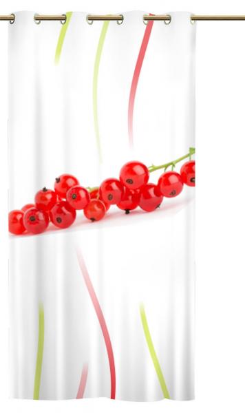 Ösenschal Früchtchen Johannesbeere - Ösenvorhang