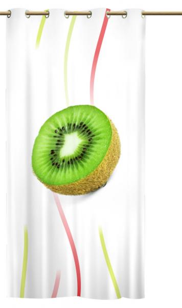 Ösenschal Früchtchen Kiwi - Ösenvorhang