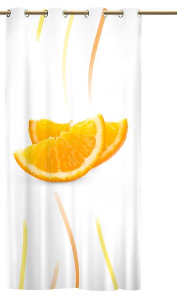 Ösenschal Früchtchen Orange - Ösenvorhang