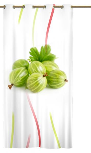 Ösenschal Früchtchen Stachelbeere - Ösenvorhang