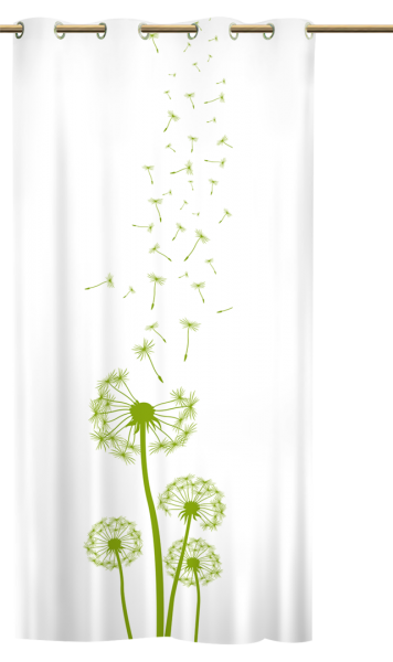 Ösenschal Dandelions grün - Ösenvorhang