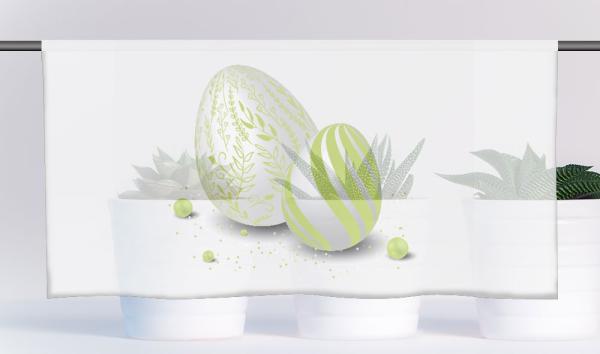 Ostern-moderna-Xtra-grün, Cafehausgardine