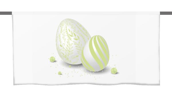 Ostern-moderna-Xtra-grün, Cafehausgardine